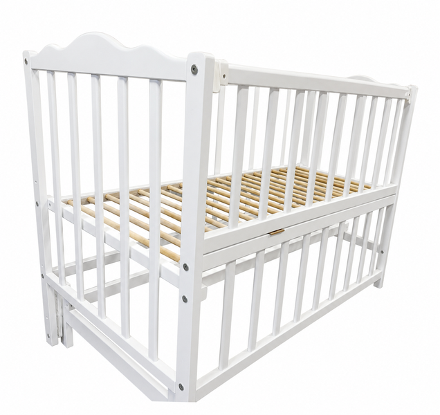 Ліжко дитяче Baby Comfort Малюк з маятником білий 09875 фото